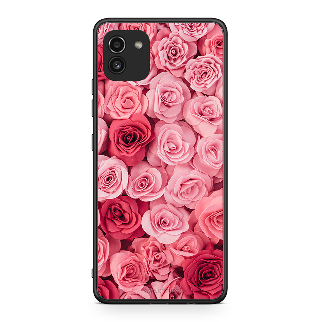 4 - Samsung A03 RoseGarden Valentine case, cover, bumper