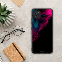 Thumbnail for Watercolor Pink Black - Samsung Galaxy A03 case