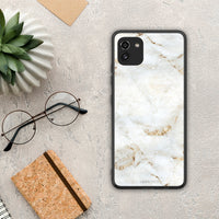 Thumbnail for White Gold Marble - Samsung Galaxy A03 case