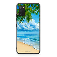 Thumbnail for Samsung A03s Beautiful Beach θήκη από τη Smartfits με σχέδιο στο πίσω μέρος και μαύρο περίβλημα | Smartphone case with colorful back and black bezels by Smartfits