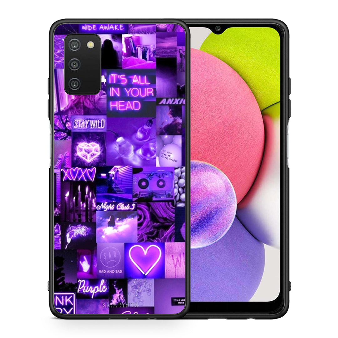 Collage Stay Wild - Samsung Galaxy A03s case
