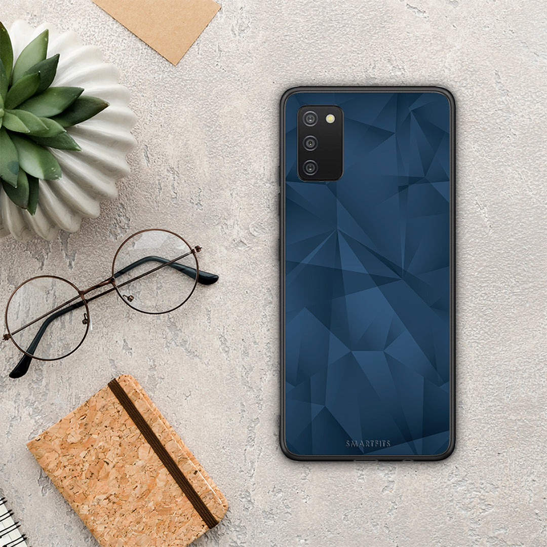 Geometric Blue Abstract - Samsung Galaxy A03s case