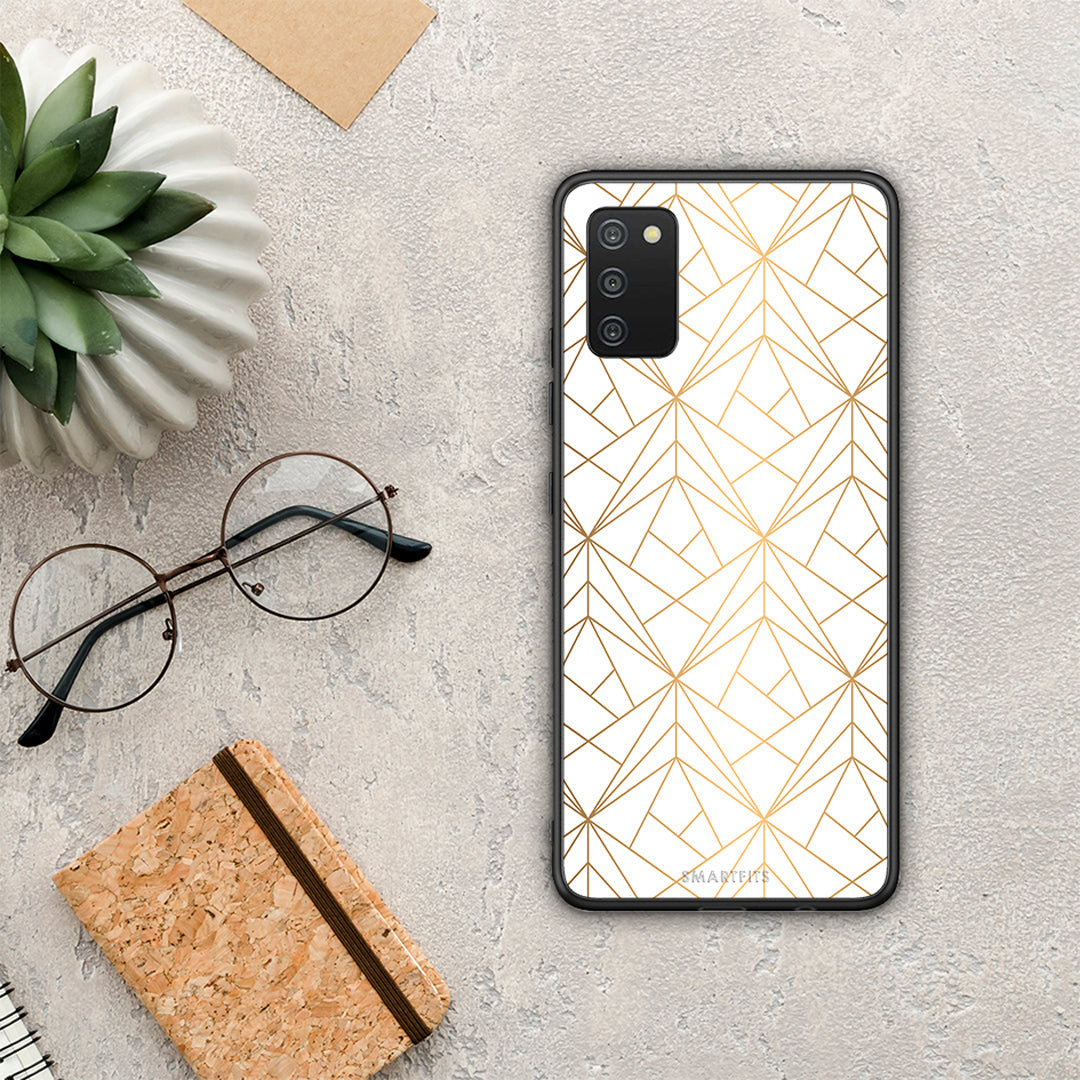 Geometric Luxury White - Samsung Galaxy A03S case