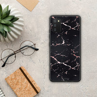 Thumbnail for Marble Black Rosegold - Samsung Galaxy A03s case