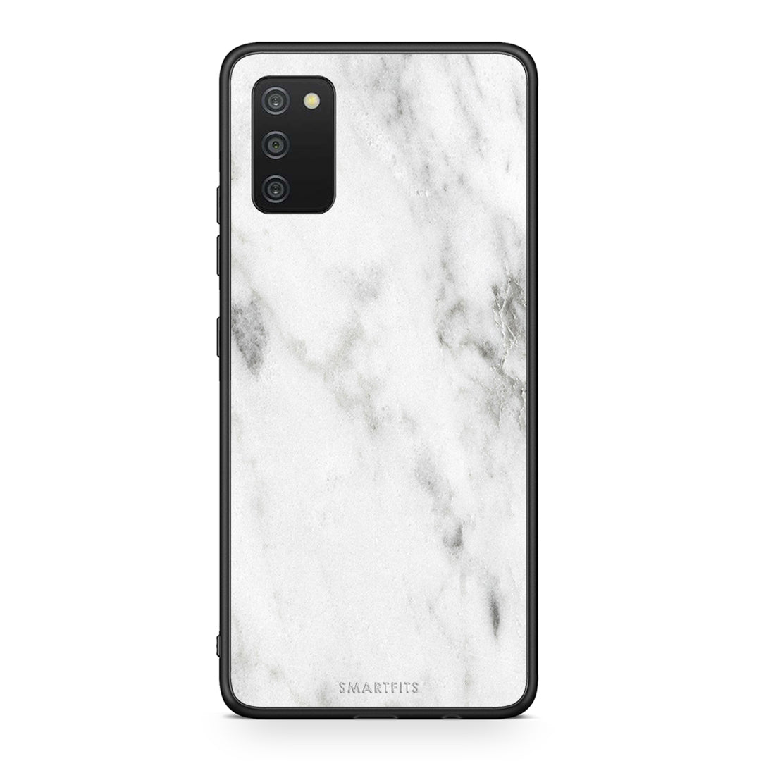 2 - Samsung A03s White marble case, cover, bumper