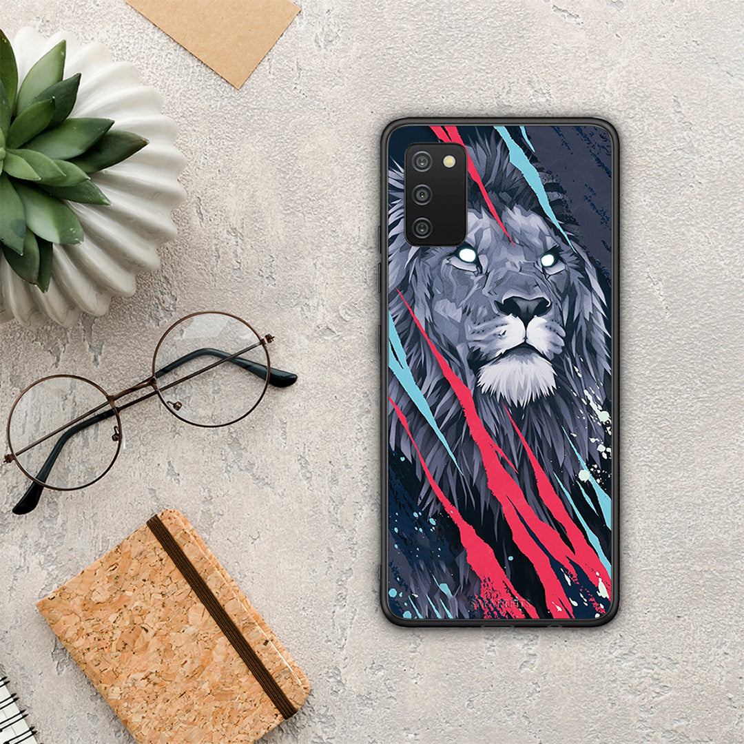 PopArt Lion Designer - Samsung Galaxy A03s case