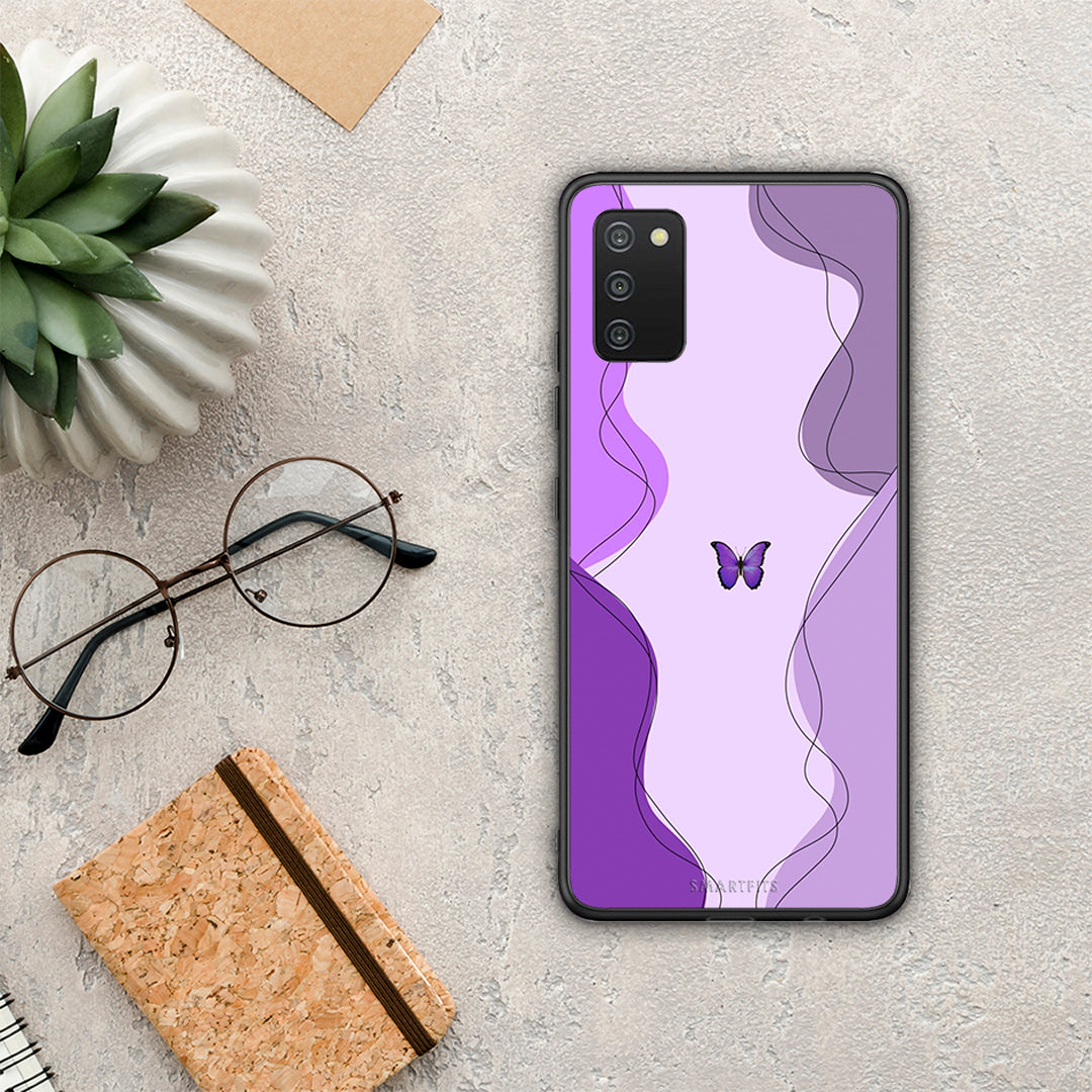 Purple Mariposa - Samsung Galaxy A03S case