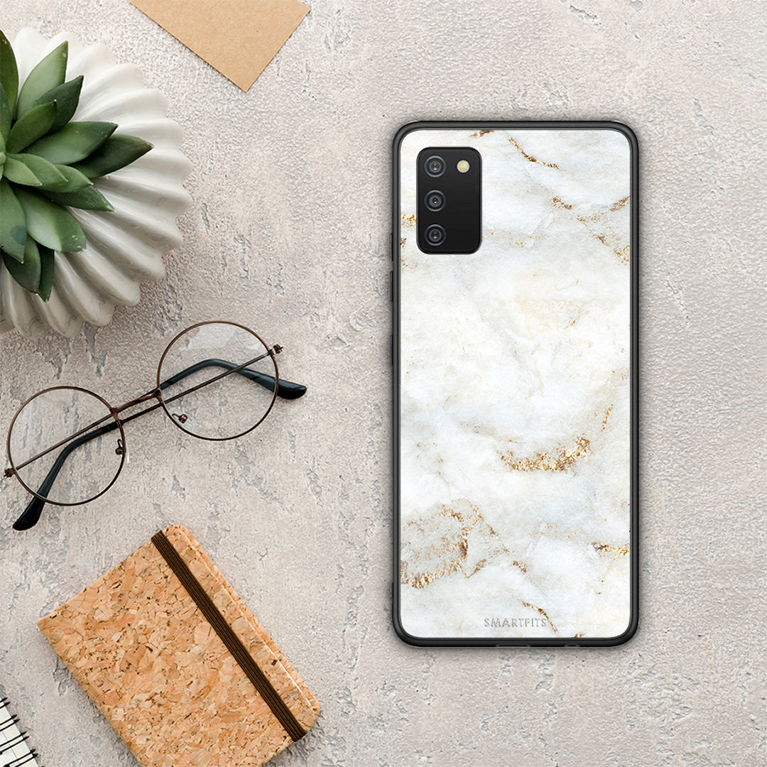 White Gold Marble - Samsung Galaxy A03s case