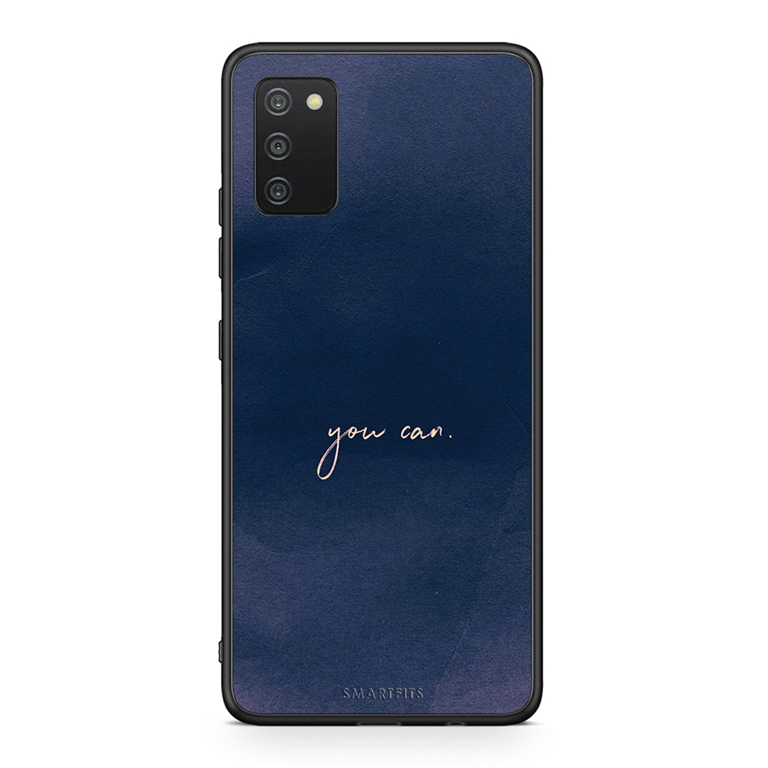 Samsung A03s You Can θήκη από τη Smartfits με σχέδιο στο πίσω μέρος και μαύρο περίβλημα | Smartphone case with colorful back and black bezels by Smartfits