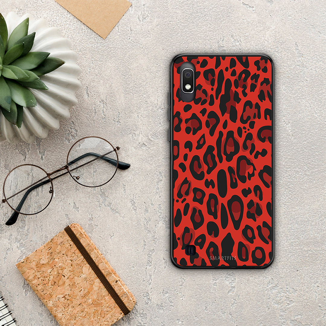 Animal Red Leopard - Samsung Galaxy A10 case