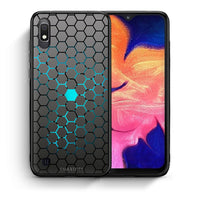 Thumbnail for Θήκη Samsung A10 Hexagonal Geometric από τη Smartfits με σχέδιο στο πίσω μέρος και μαύρο περίβλημα | Samsung A10 Hexagonal Geometric case with colorful back and black bezels