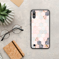 Thumbnail for Marble Hexagon Pink - Samsung Galaxy A10 case
