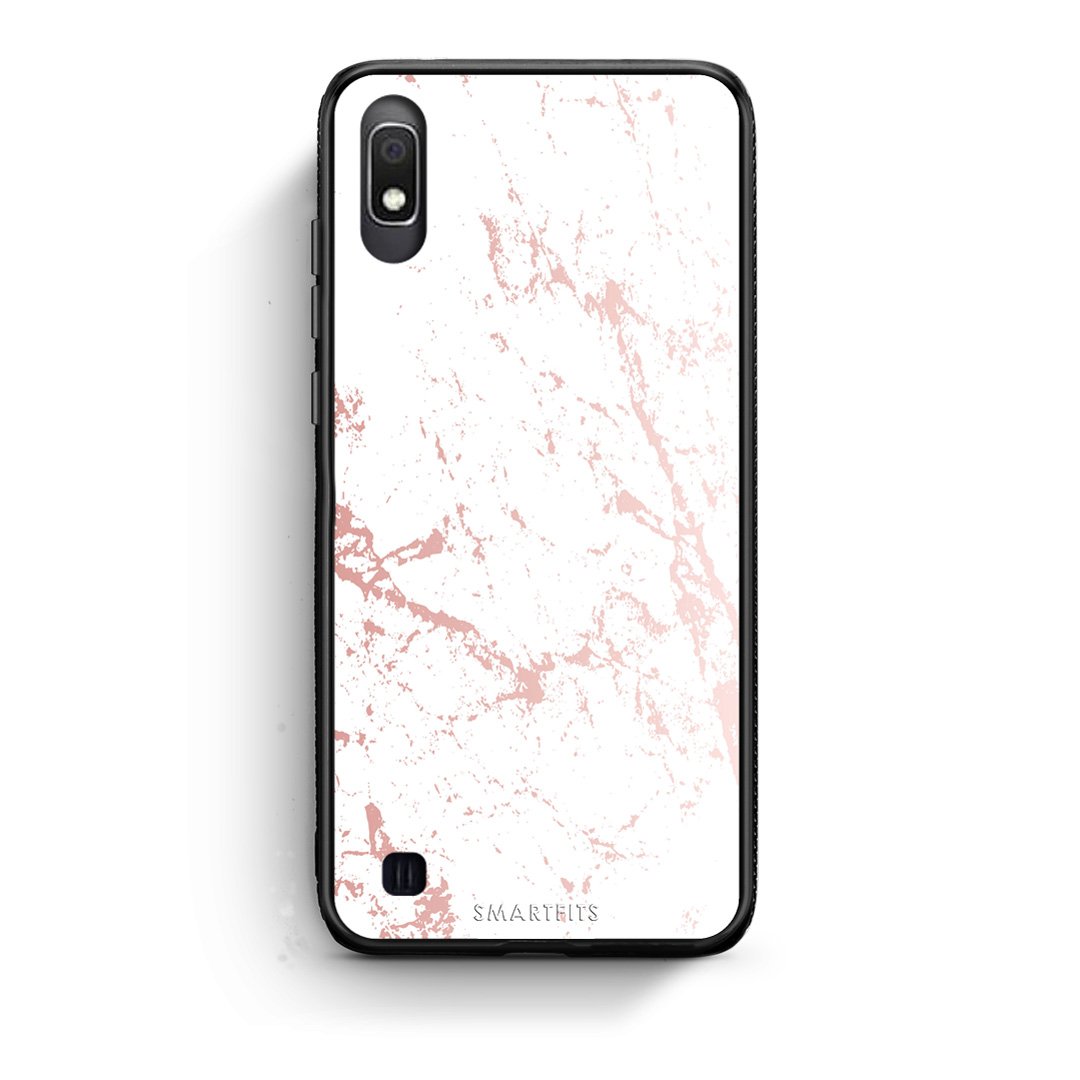 116 - Samsung A10  Pink Splash Marble case, cover, bumper