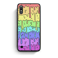 Thumbnail for Samsung A10 Melting Rainbow θήκη από τη Smartfits με σχέδιο στο πίσω μέρος και μαύρο περίβλημα | Smartphone case with colorful back and black bezels by Smartfits