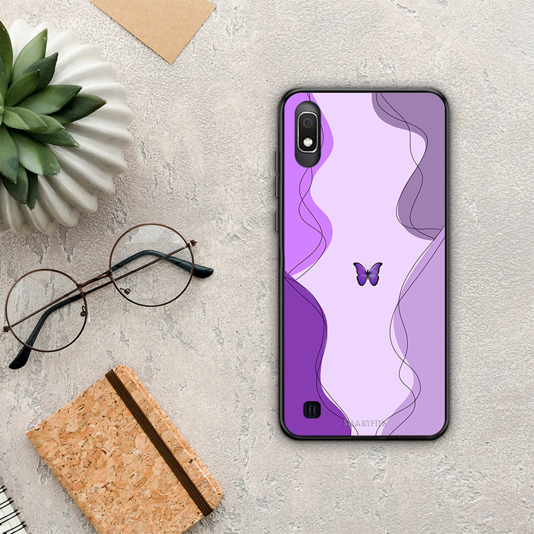 Purple Mariposa - Samsung Galaxy A10 case