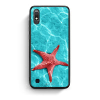 Thumbnail for Samsung A10 Red Starfish Θήκη από τη Smartfits με σχέδιο στο πίσω μέρος και μαύρο περίβλημα | Smartphone case with colorful back and black bezels by Smartfits