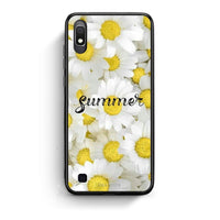 Thumbnail for Samsung A10 Summer Daisies Θήκη από τη Smartfits με σχέδιο στο πίσω μέρος και μαύρο περίβλημα | Smartphone case with colorful back and black bezels by Smartfits