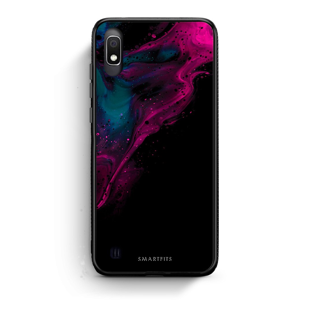 4 - Samsung A10 Pink Black Watercolor case, cover, bumper