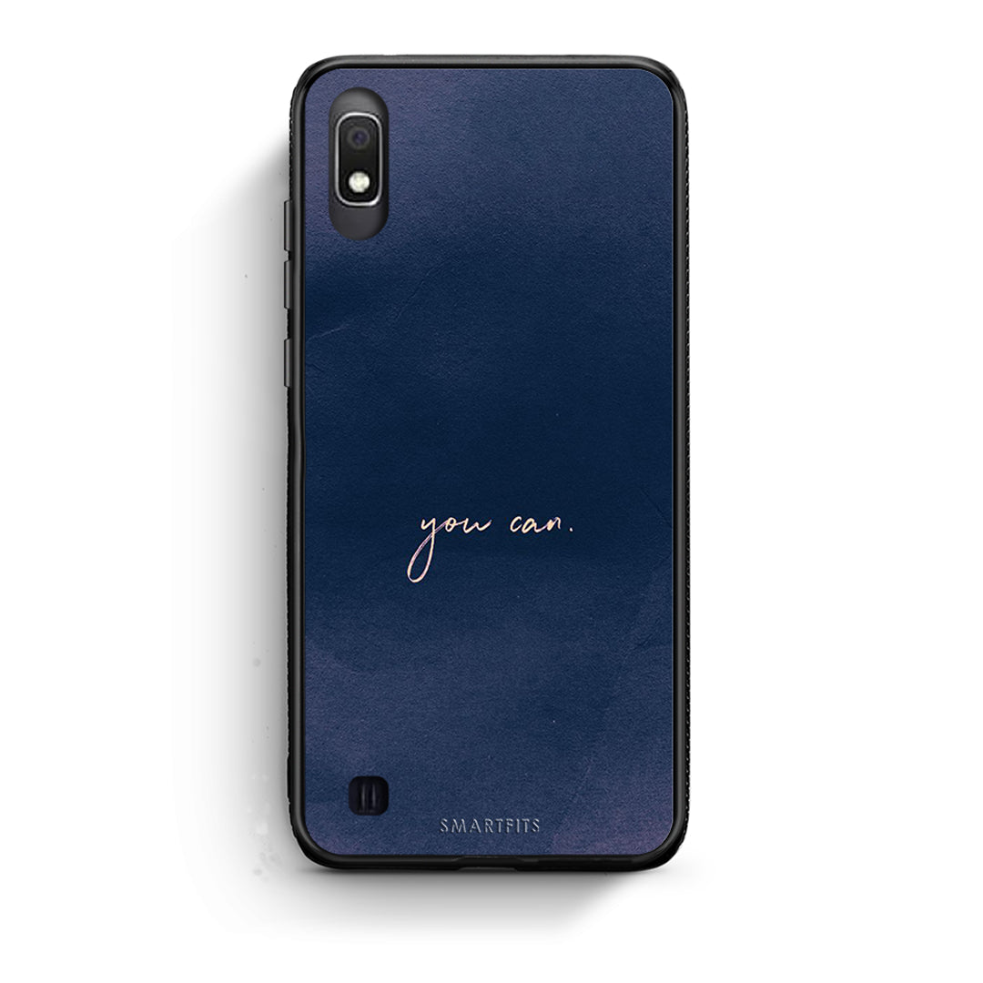 Samsung A10 You Can θήκη από τη Smartfits με σχέδιο στο πίσω μέρος και μαύρο περίβλημα | Smartphone case with colorful back and black bezels by Smartfits