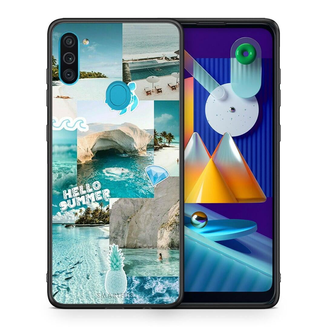 Θήκη Samsung A11 / M11 Aesthetic Summer από τη Smartfits με σχέδιο στο πίσω μέρος και μαύρο περίβλημα | Samsung A11 / M11 Aesthetic Summer case with colorful back and black bezels