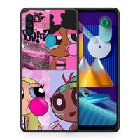 Thumbnail for Θήκη Αγίου Βαλεντίνου Samsung A11 / M11 Bubble Girls από τη Smartfits με σχέδιο στο πίσω μέρος και μαύρο περίβλημα | Samsung A11 / M11 Bubble Girls case with colorful back and black bezels