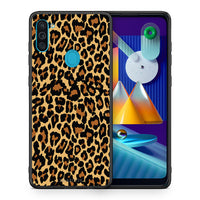 Thumbnail for Θήκη Samsung A11/M11 Leopard Animal από τη Smartfits με σχέδιο στο πίσω μέρος και μαύρο περίβλημα | Samsung A11/M11 Leopard Animal case with colorful back and black bezels