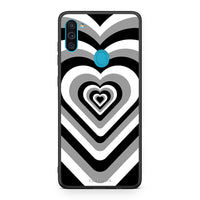 Thumbnail for Samsung A11/M11 Black Hearts θήκη από τη Smartfits με σχέδιο στο πίσω μέρος και μαύρο περίβλημα | Smartphone case with colorful back and black bezels by Smartfits