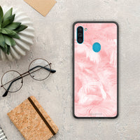 Thumbnail for Boho Pink Feather - Samsung Galaxy A11 / M11 case