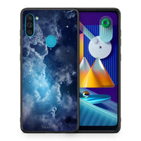 Thumbnail for Θήκη Samsung A11/M11 Blue Sky Galaxy από τη Smartfits με σχέδιο στο πίσω μέρος και μαύρο περίβλημα | Samsung A11/M11 Blue Sky Galaxy case with colorful back and black bezels