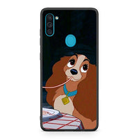 Thumbnail for Samsung A11 / M11 Lady And Tramp 2 Θήκη Αγίου Βαλεντίνου από τη Smartfits με σχέδιο στο πίσω μέρος και μαύρο περίβλημα | Smartphone case with colorful back and black bezels by Smartfits
