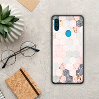 Thumbnail for Marble Hexagon Pink - Samsung Galaxy A11 / M11 case