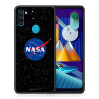 Thumbnail for Θήκη Samsung A11/M11 NASA PopArt από τη Smartfits με σχέδιο στο πίσω μέρος και μαύρο περίβλημα | Samsung A11/M11 NASA PopArt case with colorful back and black bezels