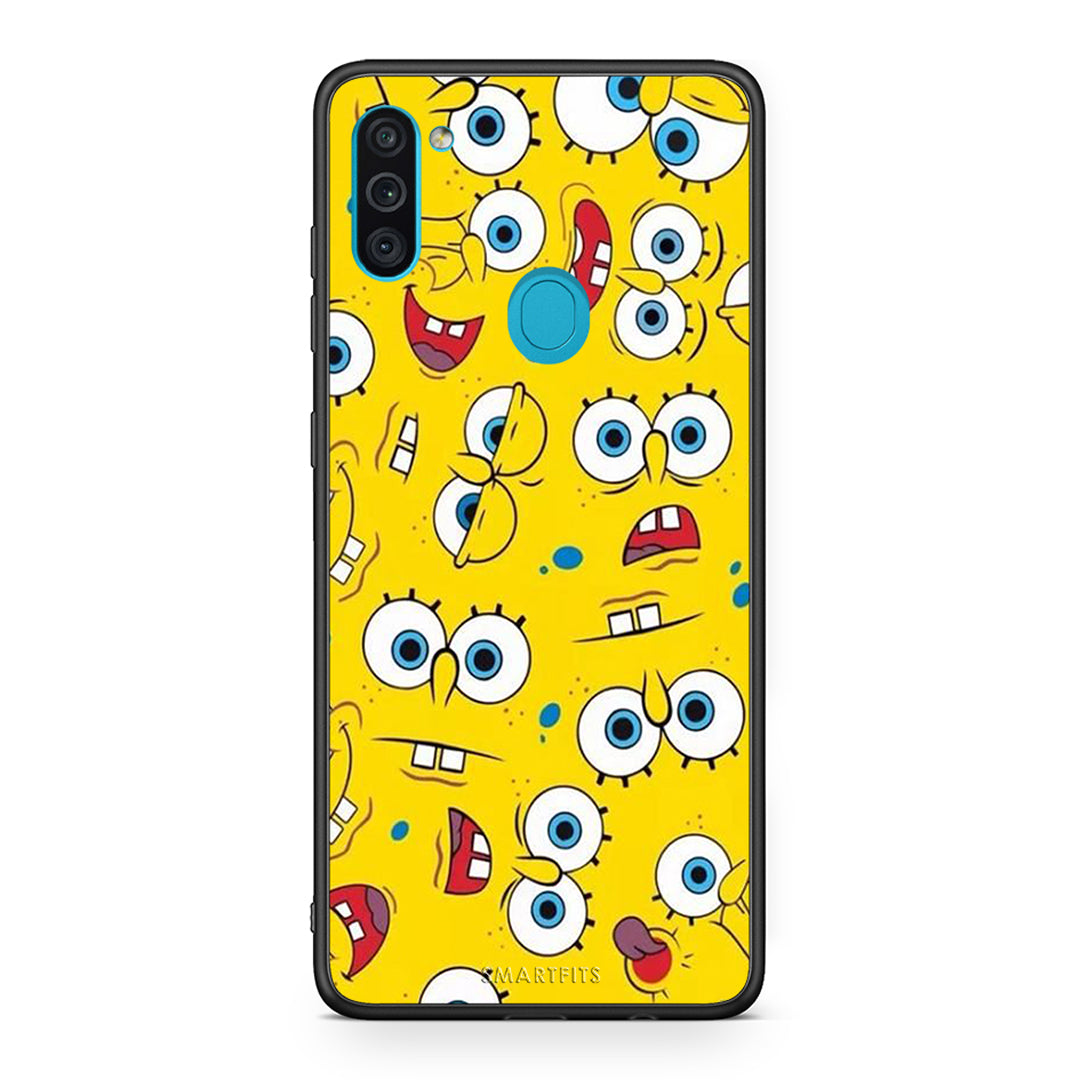 4 - Samsung A11/M11 Sponge PopArt case, cover, bumper