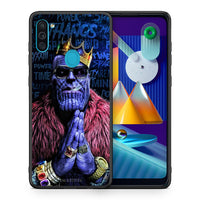 Thumbnail for Θήκη Samsung A11/M11 Thanos PopArt από τη Smartfits με σχέδιο στο πίσω μέρος και μαύρο περίβλημα | Samsung A11/M11 Thanos PopArt case with colorful back and black bezels