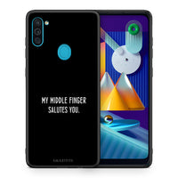 Thumbnail for Θήκη Samsung A11/M11 Salute από τη Smartfits με σχέδιο στο πίσω μέρος και μαύρο περίβλημα | Samsung A11/M11 Salute case with colorful back and black bezels