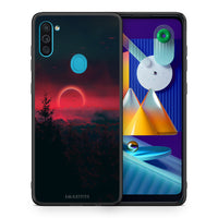 Thumbnail for Θήκη Samsung A11/M11 Sunset Tropic από τη Smartfits με σχέδιο στο πίσω μέρος και μαύρο περίβλημα | Samsung A11/M11 Sunset Tropic case with colorful back and black bezels