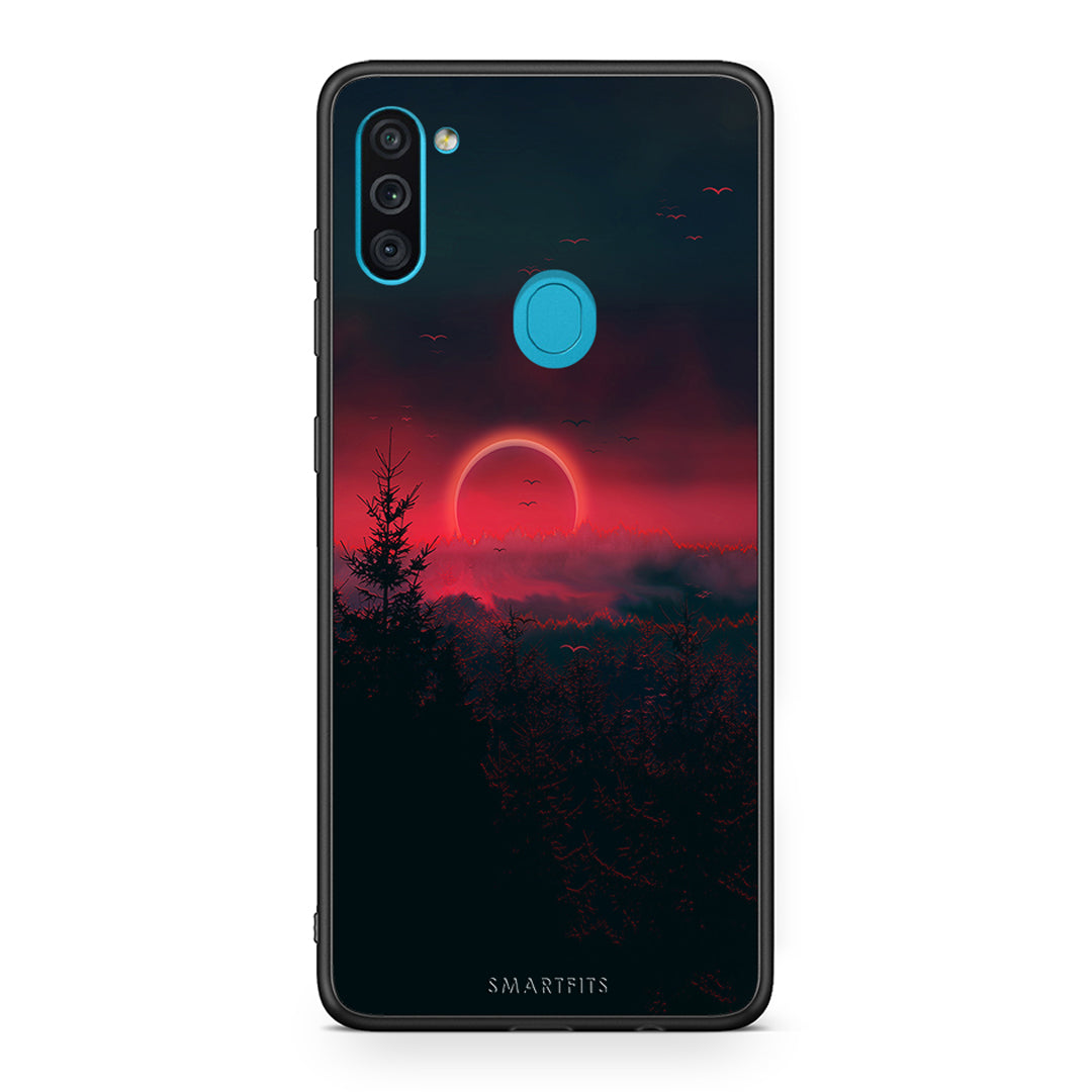 4 - Samsung A11/M11 Sunset Tropic case, cover, bumper