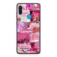 Thumbnail for Samsung A11 / M11 Pink Love Θήκη Αγίου Βαλεντίνου από τη Smartfits με σχέδιο στο πίσω μέρος και μαύρο περίβλημα | Smartphone case with colorful back and black bezels by Smartfits