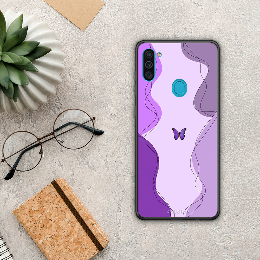 Purple Mariposa - Samsung Galaxy A11 / M11 case