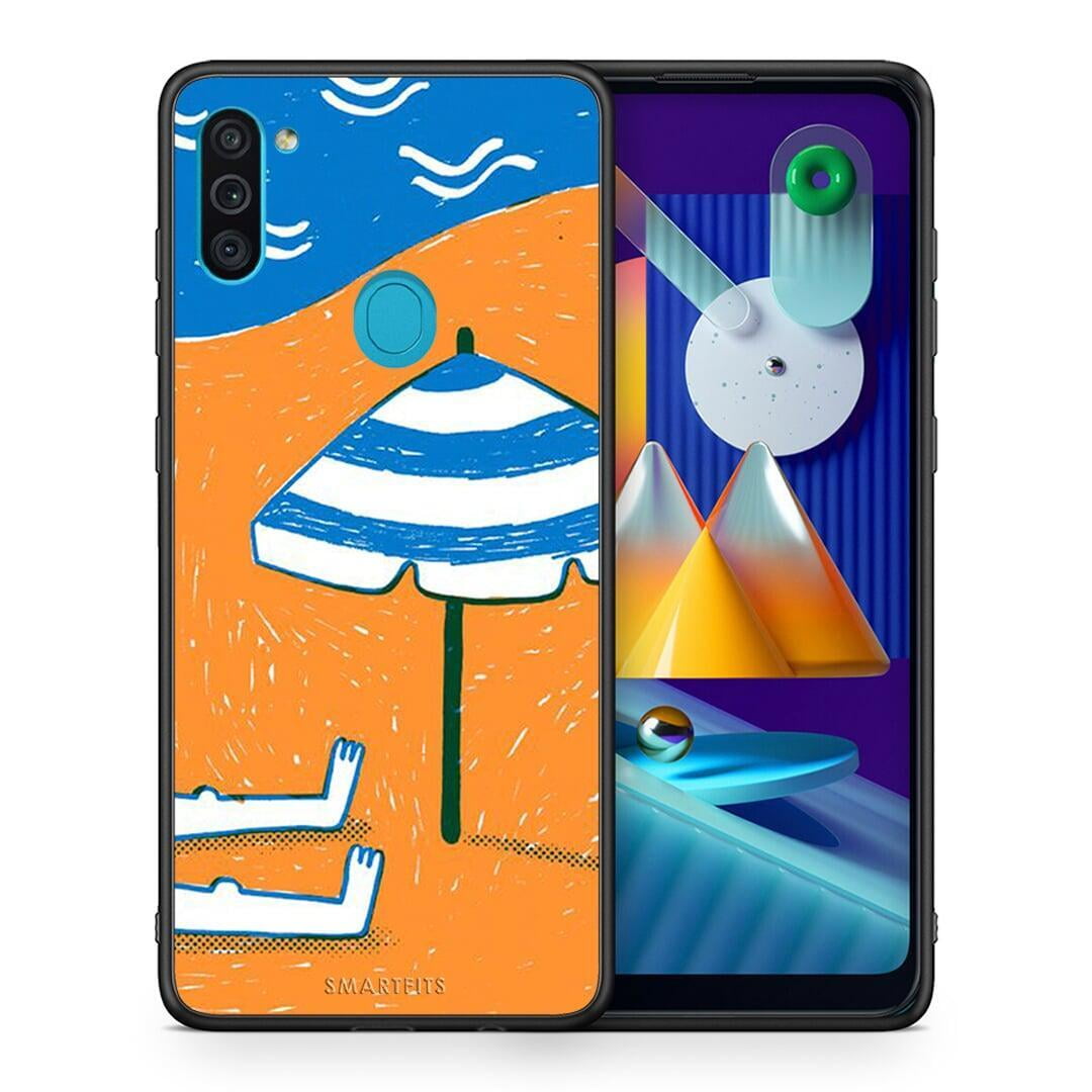 Θήκη Samsung A11 / M11 Summering από τη Smartfits με σχέδιο στο πίσω μέρος και μαύρο περίβλημα | Samsung A11 / M11 Summering case with colorful back and black bezels