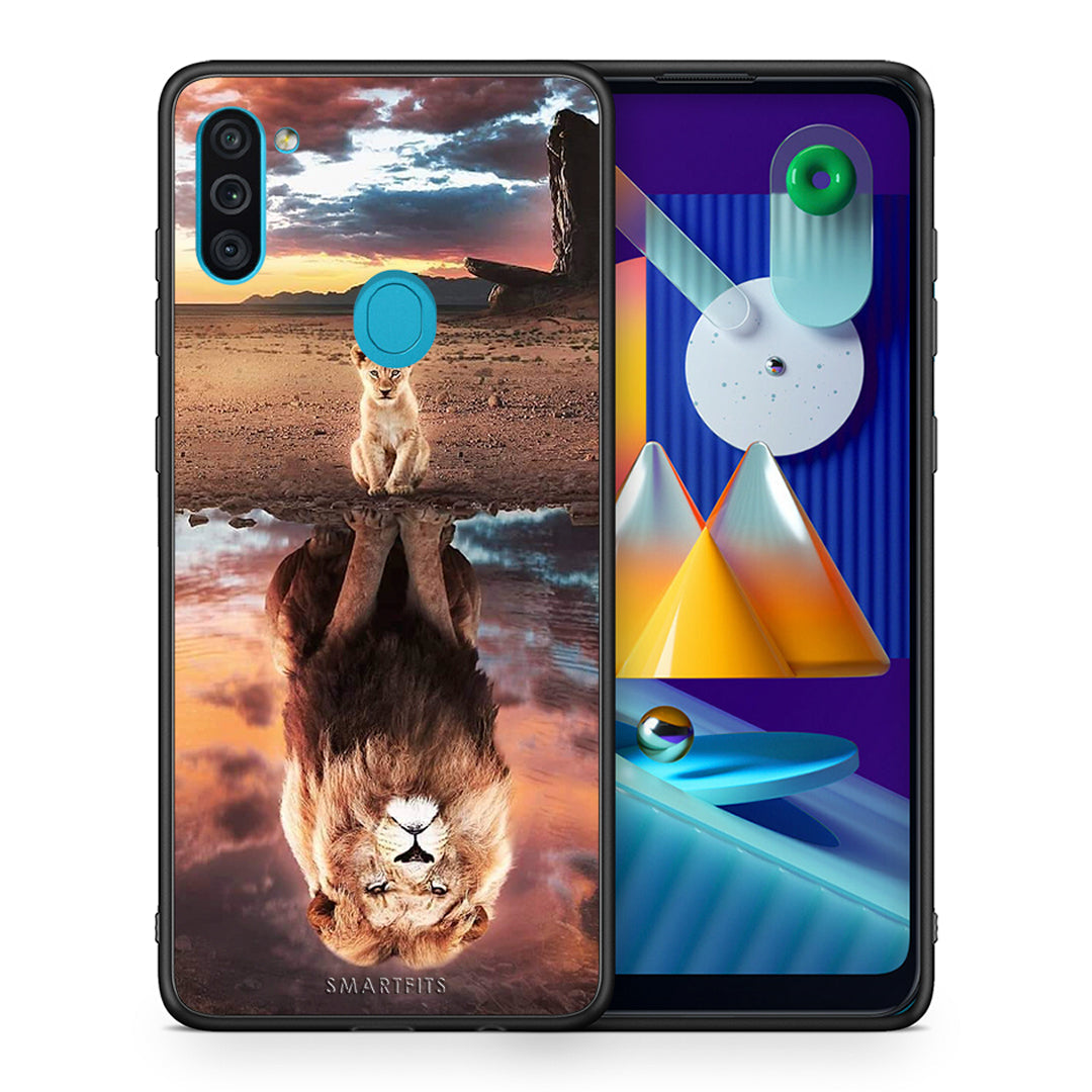 Θήκη Αγίου Βαλεντίνου Samsung A11 / M11 Sunset Dreams από τη Smartfits με σχέδιο στο πίσω μέρος και μαύρο περίβλημα | Samsung A11 / M11 Sunset Dreams case with colorful back and black bezels