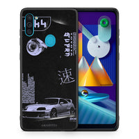 Thumbnail for Θήκη Αγίου Βαλεντίνου Samsung A11 / M11 Tokyo Drift από τη Smartfits με σχέδιο στο πίσω μέρος και μαύρο περίβλημα | Samsung A11 / M11 Tokyo Drift case with colorful back and black bezels