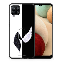 Thumbnail for Θήκη Samsung A12 Angels Demons από τη Smartfits με σχέδιο στο πίσω μέρος και μαύρο περίβλημα | Samsung A12 Angels Demons case with colorful back and black bezels
