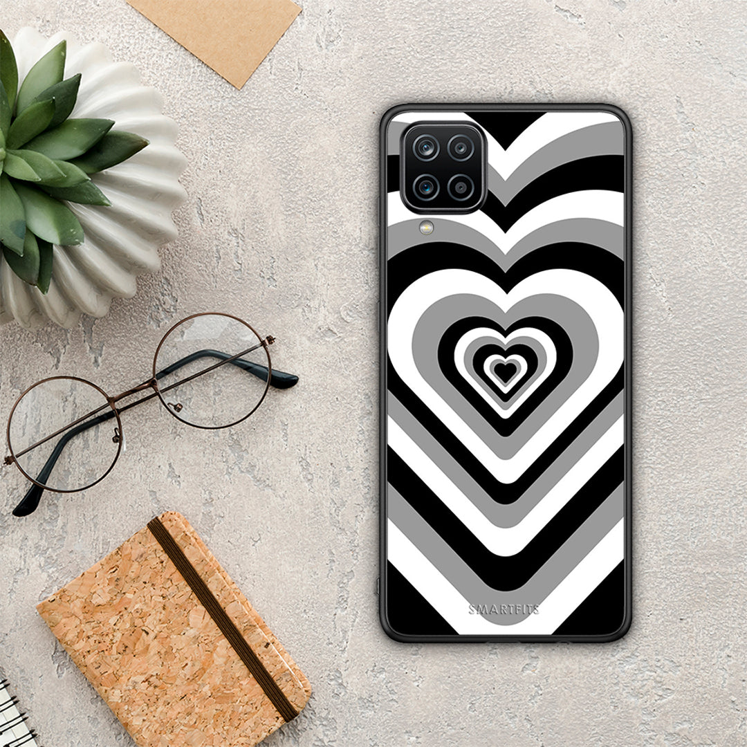 Black Hearts - Samsung Galaxy A12 case