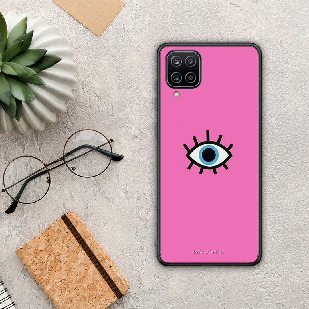 Blue Eye Pink - Samsung Galaxy A12 case