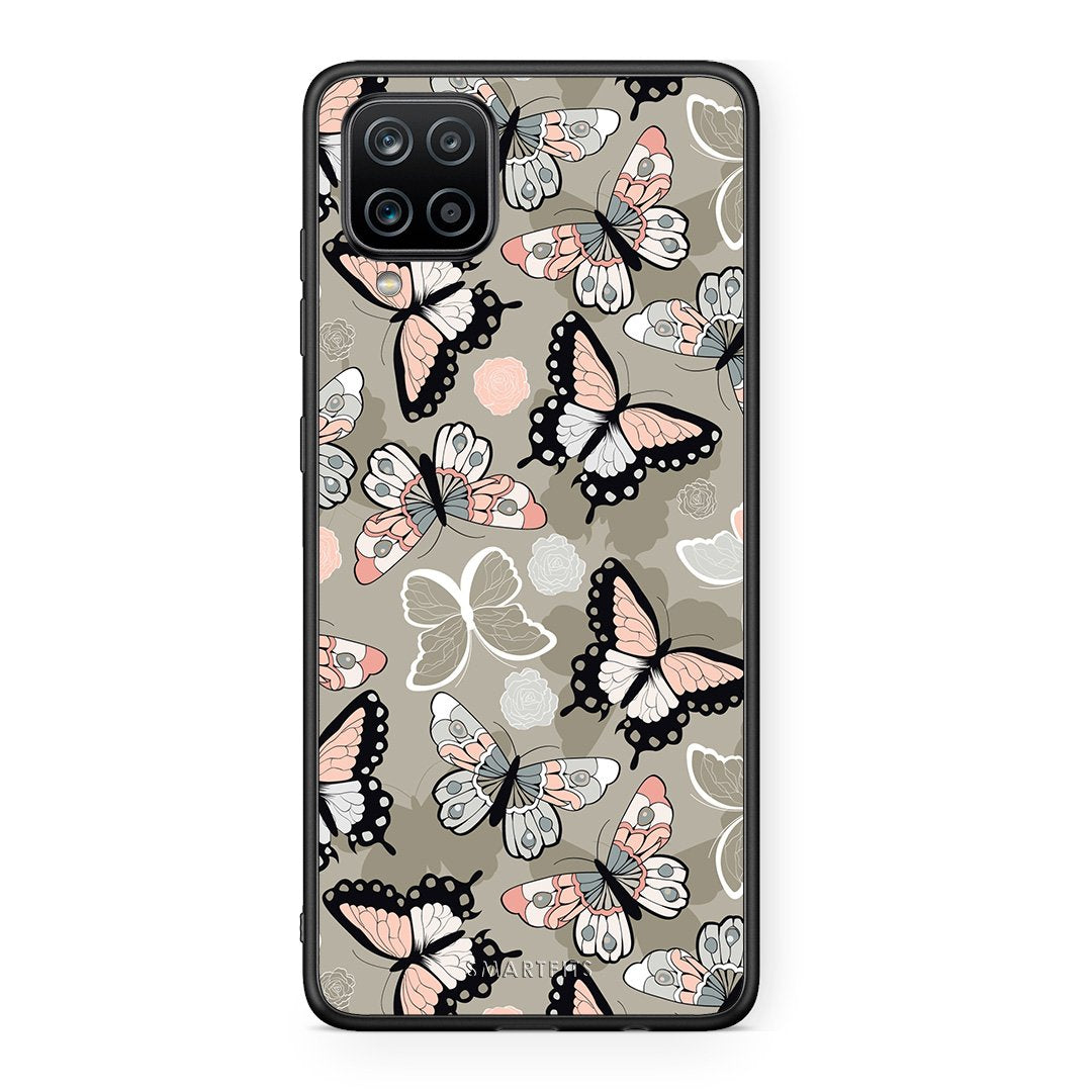 135 - Samsung A12 Butterflies Boho case, cover, bumper