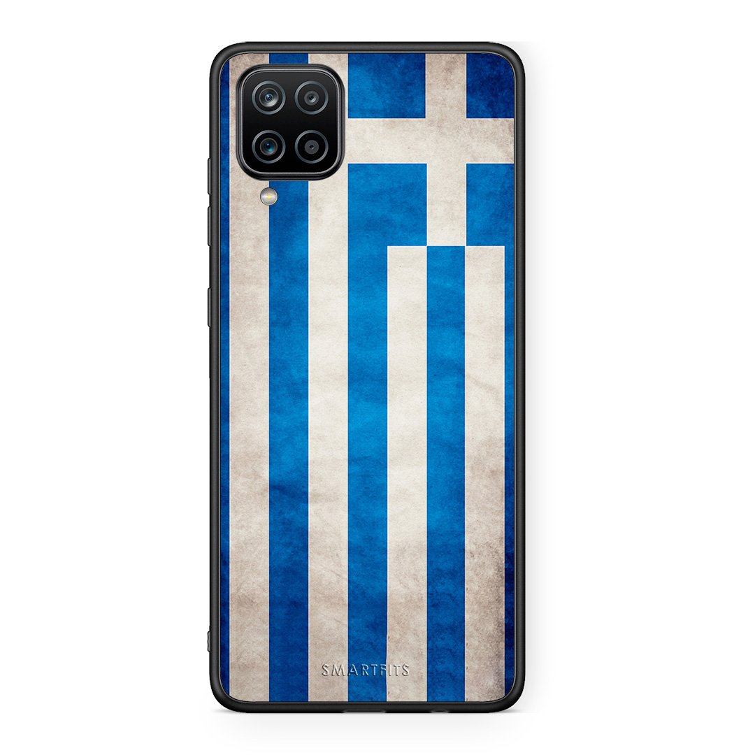 4 - Samsung A12 Greece Flag case, cover, bumper