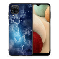 Thumbnail for Θήκη Samsung A12 Blue Sky Galaxy από τη Smartfits με σχέδιο στο πίσω μέρος και μαύρο περίβλημα | Samsung A12 Blue Sky Galaxy case with colorful back and black bezels
