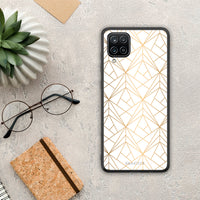 Thumbnail for Geometric Luxury White - Samsung Galaxy A12