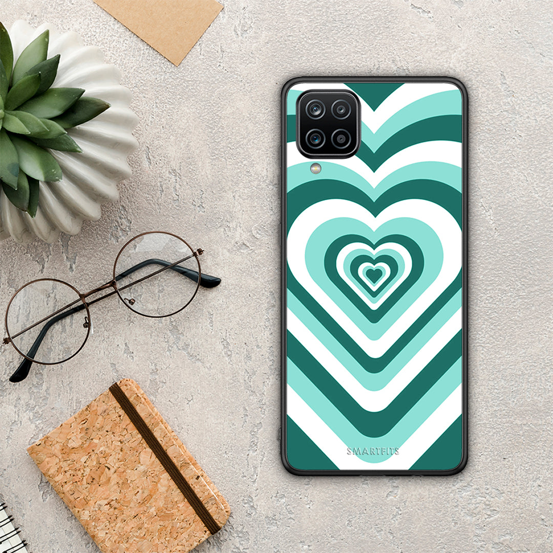 Green Hearts - Samsung Galaxy A12 case